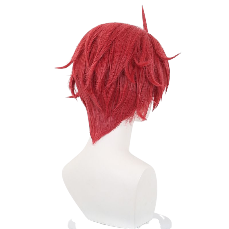 Beige Jin Enjoji "Jiji" Cosplay Wig | Dandadan (Red)