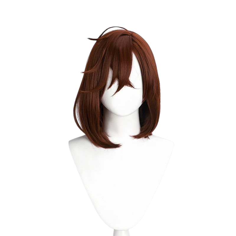 Beige Momo Ayase Cosplay Wig | Dandadan (Brown, Skin Top)