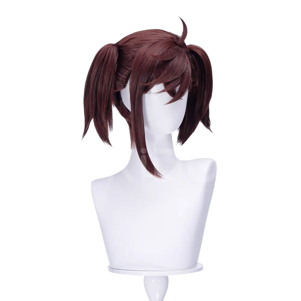 Lavender Momo Ayase "Maid" Cosplay Wig | Dandadan (Brown, Skin Top)