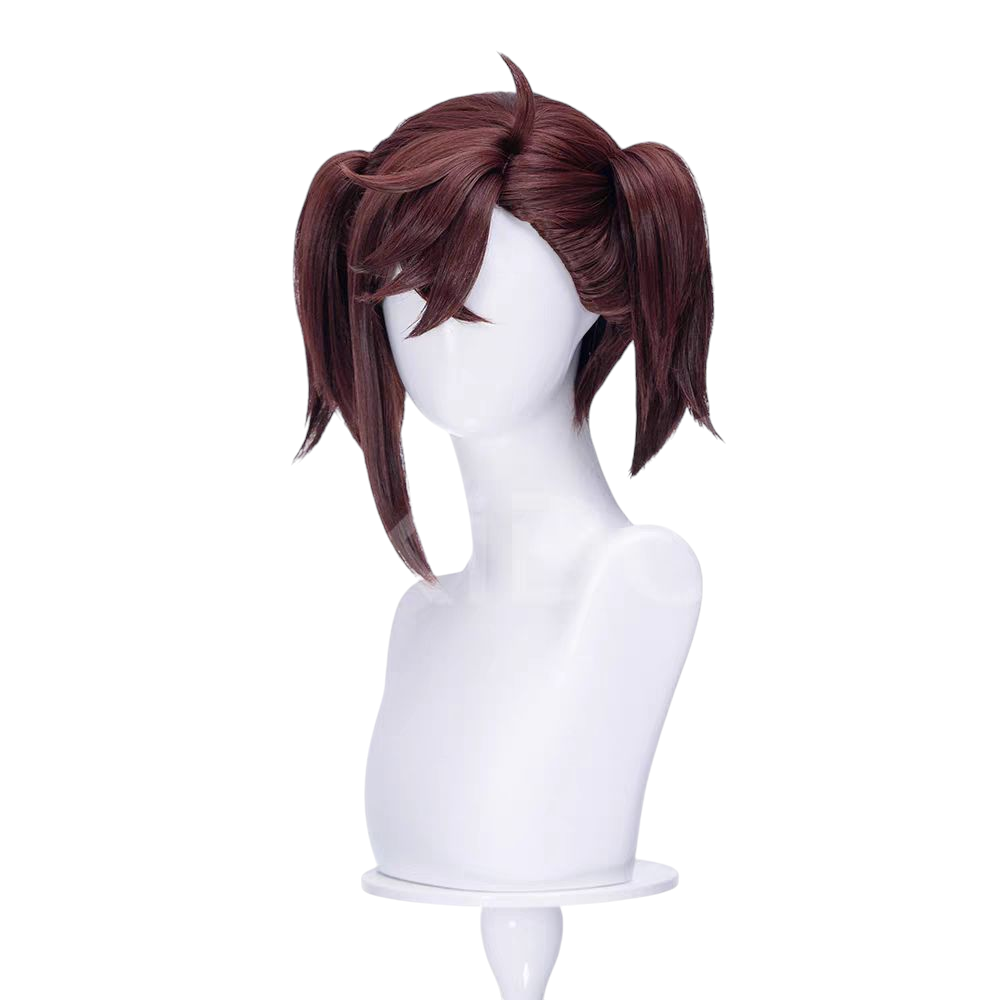 Lavender Momo Ayase "Maid" Cosplay Wig | Dandadan (Brown, Skin Top)