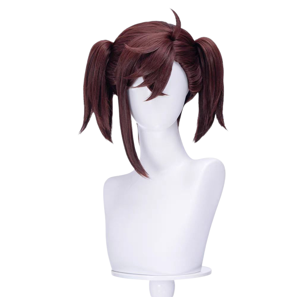 Lavender Momo Ayase "Maid" Cosplay Wig | Dandadan (Brown, Skin Top)