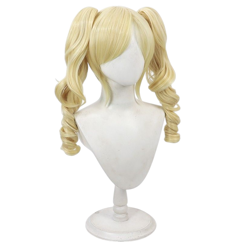 Light Gray Identity V Mute "Stella" (Eggy Party Crossover) Cosplay Wig with Detachable Pigtails