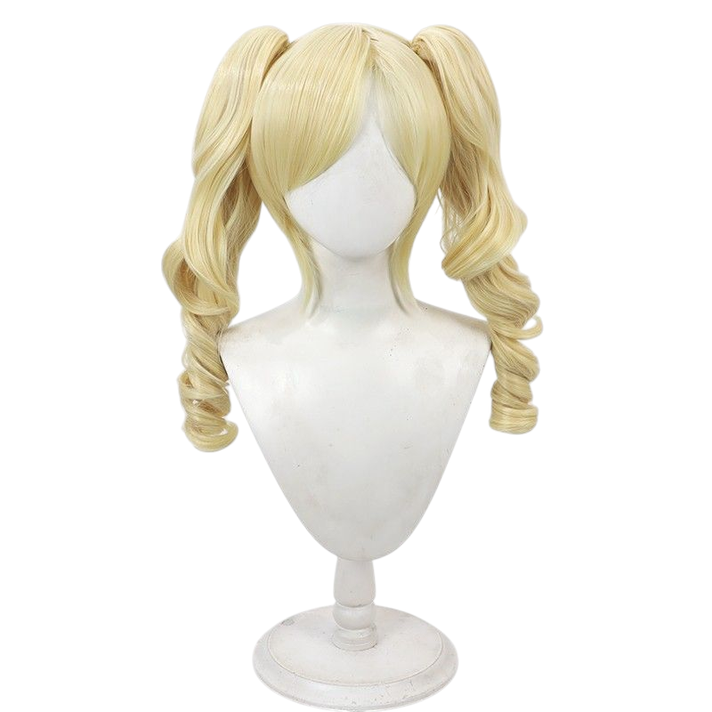 Light Gray Identity V Mute "Stella" (Eggy Party Crossover) Cosplay Wig with Detachable Pigtails
