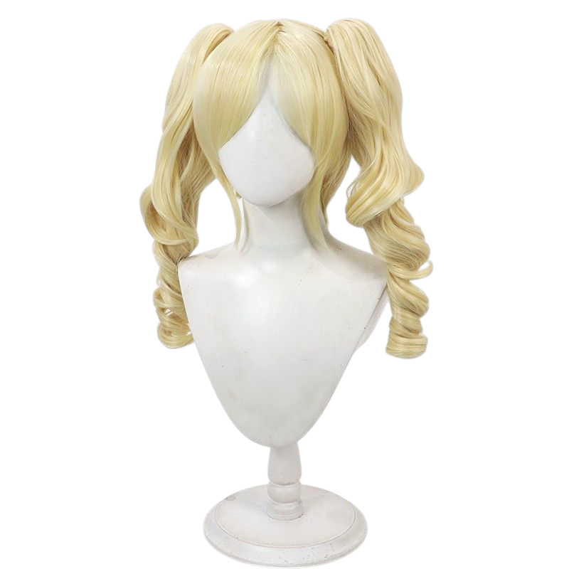 Light Gray Identity V Mute "Stella" (Eggy Party Crossover) Cosplay Wig with Detachable Pigtails