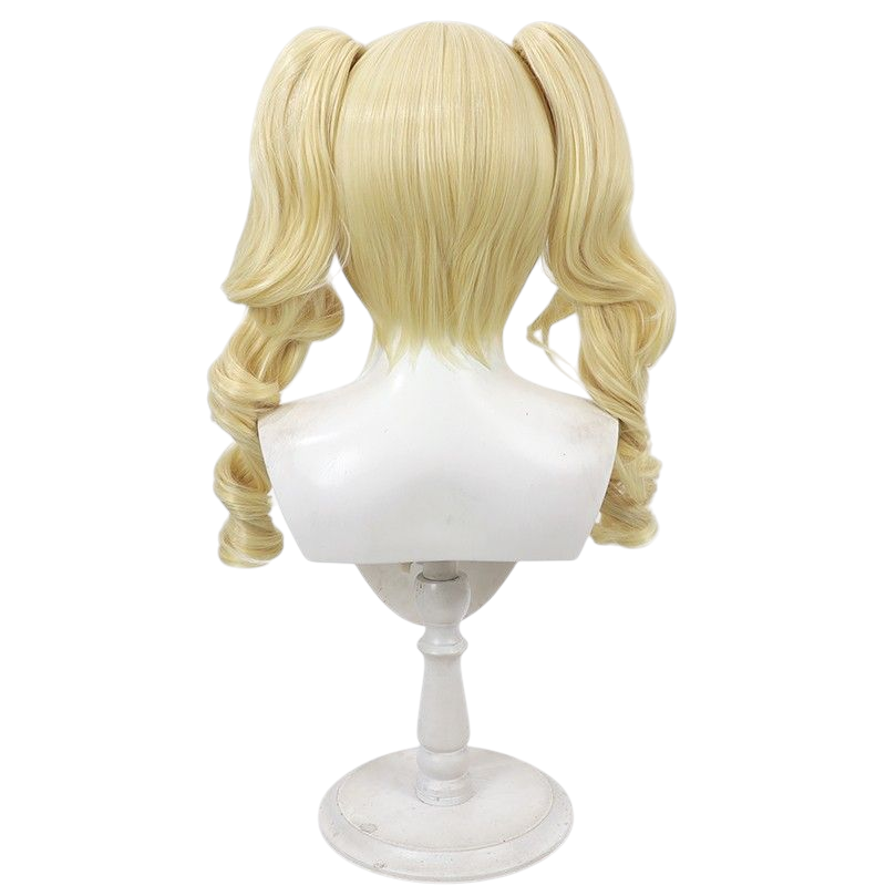 Light Gray Identity V Mute "Stella" (Eggy Party Crossover) Cosplay Wig with Detachable Pigtails