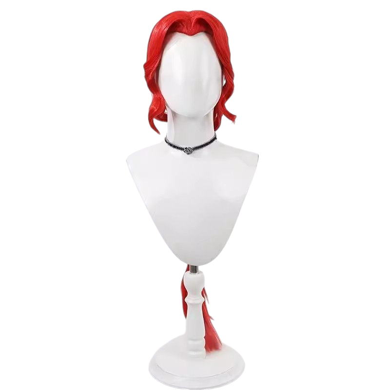 Lavender Identity V Naiad "Grace" New Hunter Red Cosplay Wig with Cornrows & Widow's Peak