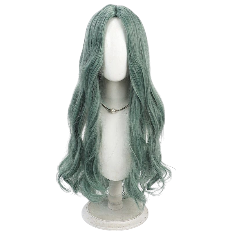 Slate Gray Identity V Naiad (Sanrio Crossover) Mixed-Color Curly Cosplay Wig