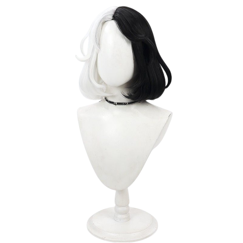 Black Identity V Weeping Clown "Devourer" Skin Black & White Split Cosplay Wig