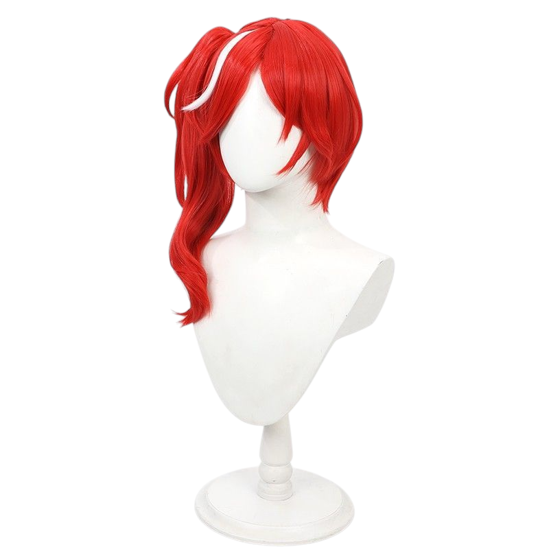 Beige Identity V Priestess "Scarlet" (Red-Haired Witch) Red Cosplay Wig with Highlights