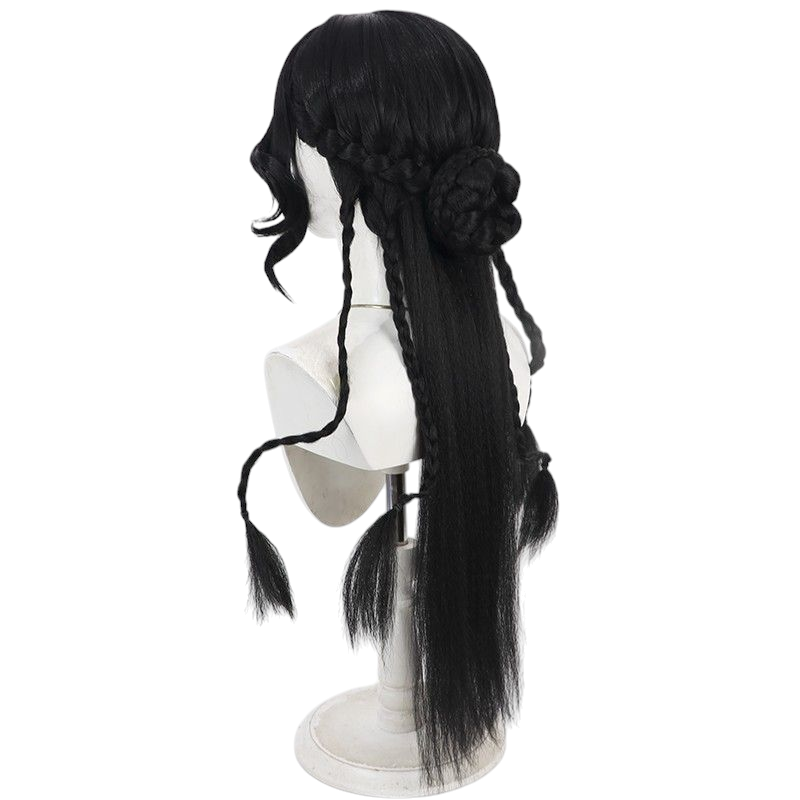 Dark Slate Gray Identity V Priestess "Emissary of Yog-Sothoth" Black Styled Cosplay Wig