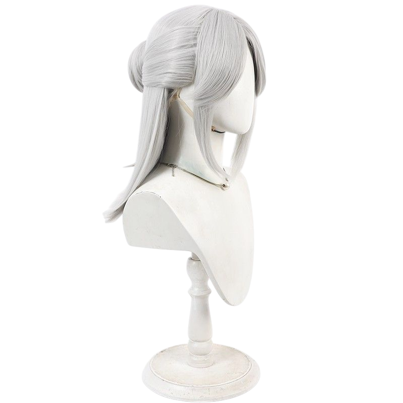 Light Gray Identity V Perfumer "Fatal Affection" Cosplay Wig with Detachable Buns