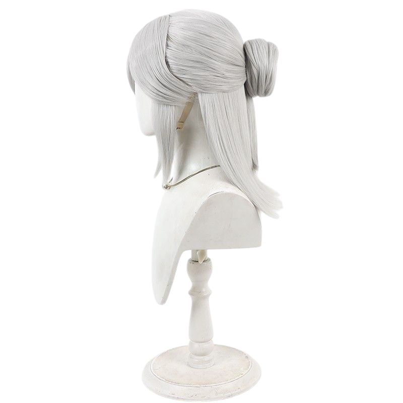 Light Gray Identity V Perfumer "Fatal Affection" Cosplay Wig with Detachable Buns