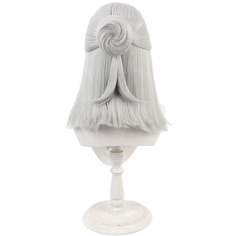 Light Gray Identity V Perfumer "Fatal Affection" Cosplay Wig with Detachable Buns
