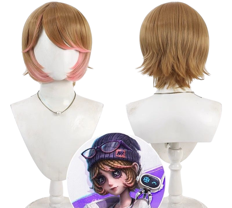 Light Gray Identity V BLK Team Mechanic "Tracy" (Sally) Gradient Cosplay Wig