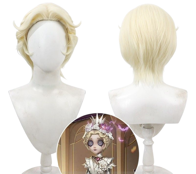 Light Gray Identity V Mechanic "Paper Heart" (Tracy Reznik) Yellow Cosplay Wig (Volumized)