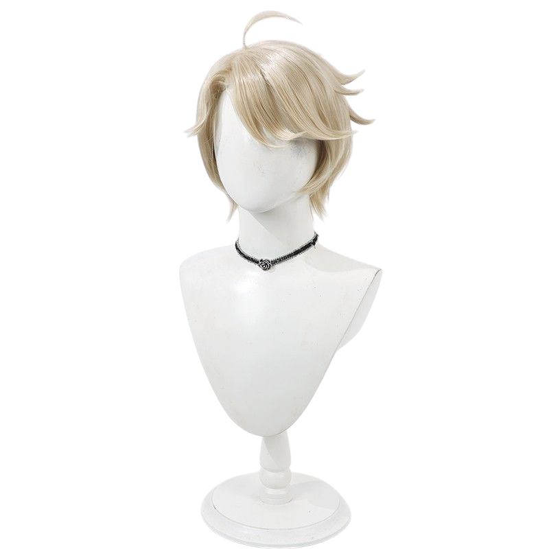 Light Gray Identity V Patient "Angel Guide" (Emil) Light Yellow Volumized Cosplay Wig