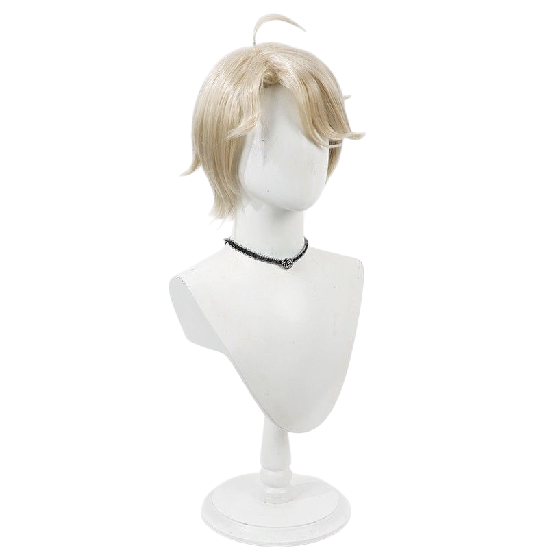 Light Gray Identity V Patient "Angel Guide" (Emil) Light Yellow Volumized Cosplay Wig
