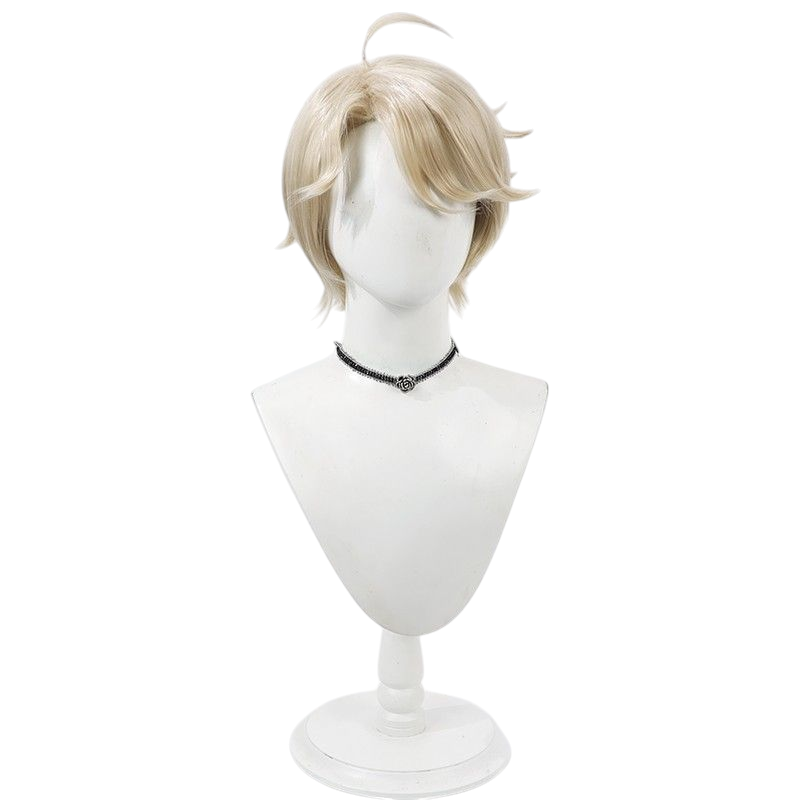 Light Gray Identity V Patient "Angel Guide" (Emil) Light Yellow Volumized Cosplay Wig