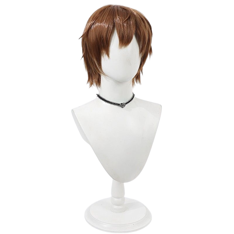 Light Gray Identity V Mercenary "Spring Hand" (Naib Subedar) Dark Brown Volumized Cosplay Wig