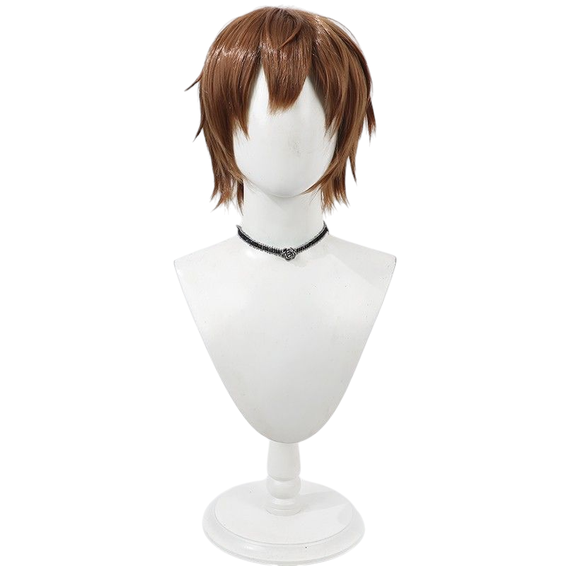 Light Gray Identity V Mercenary "Spring Hand" (Naib Subedar) Dark Brown Volumized Cosplay Wig