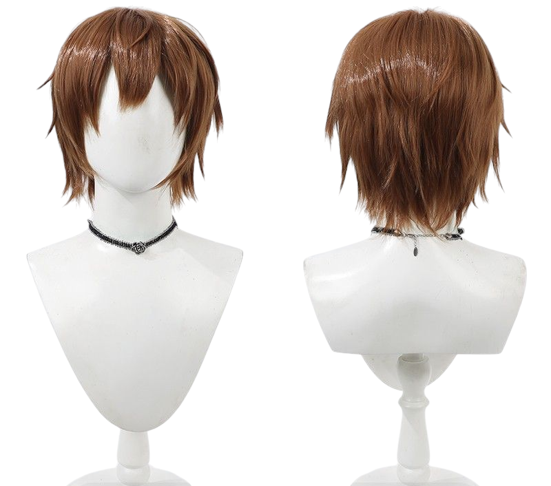 Light Gray Identity V Mercenary "Spring Hand" (Naib Subedar) Dark Brown Volumized Cosplay Wig