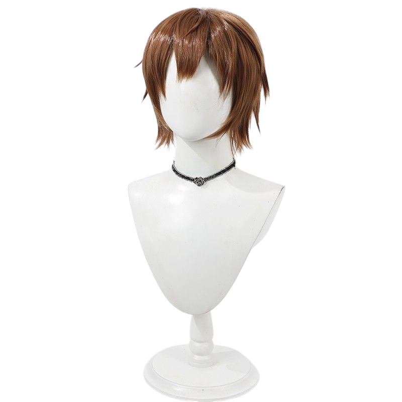 Light Gray Identity V Mercenary "Spring Hand" (Naib Subedar) Dark Brown Volumized Cosplay Wig