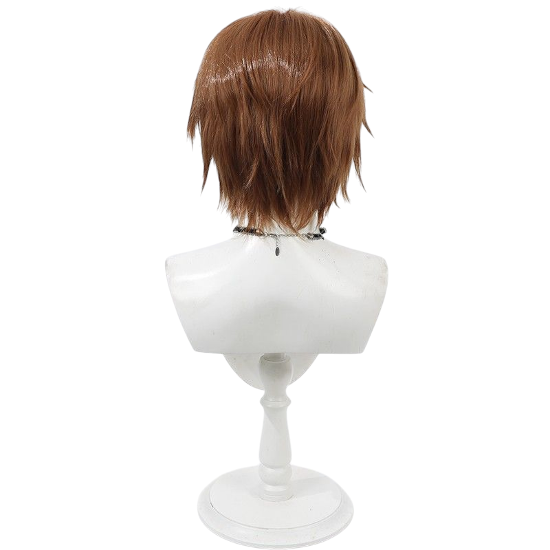 Light Gray Identity V Mercenary "Spring Hand" (Naib Subedar) Dark Brown Volumized Cosplay Wig