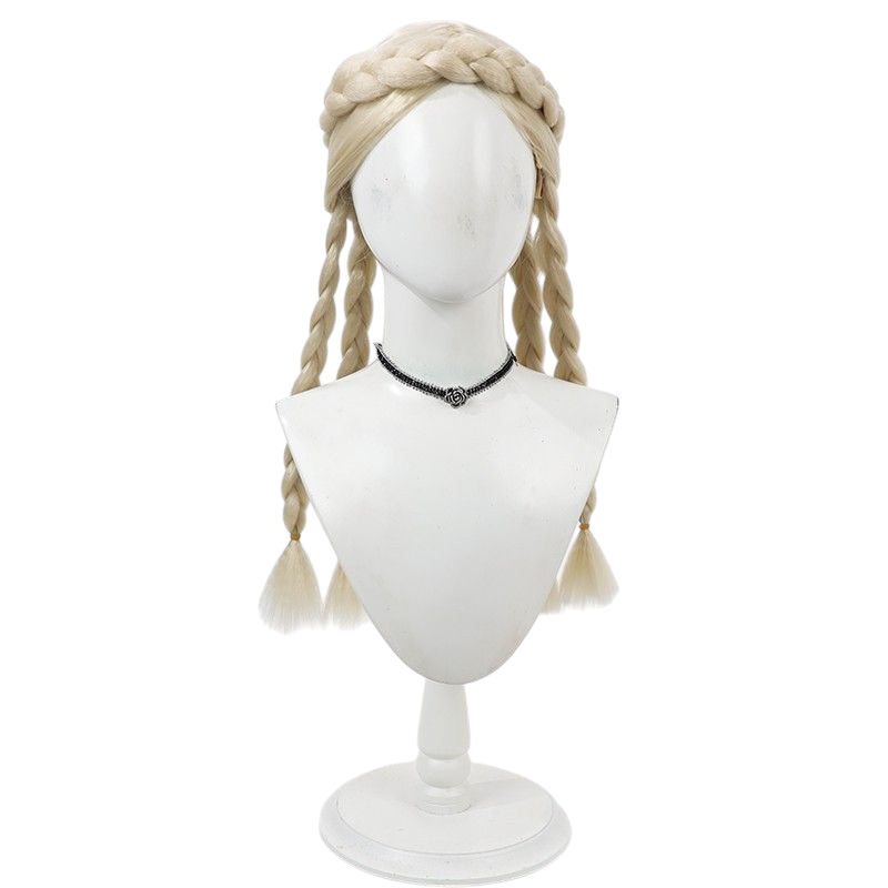 Light Gray Identity V Perfumer "Eudic" (S-Tier Golden Skin) Golden Yellow Styled Cosplay Wig