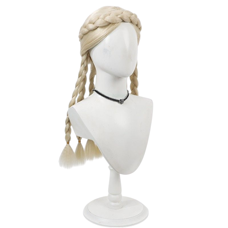 Light Gray Identity V Perfumer "Eudic" (S-Tier Golden Skin) Golden Yellow Styled Cosplay Wig