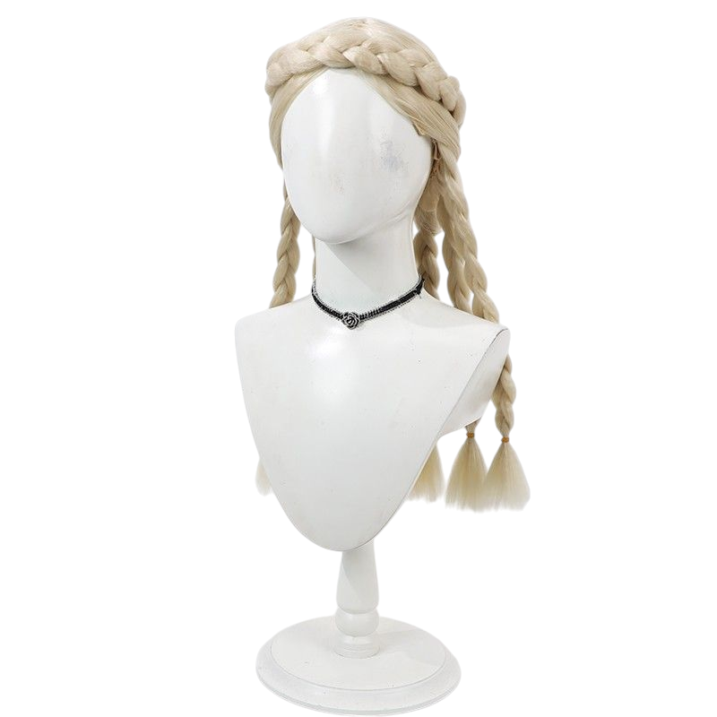 Light Gray Identity V Perfumer "Eudic" (S-Tier Golden Skin) Golden Yellow Styled Cosplay Wig