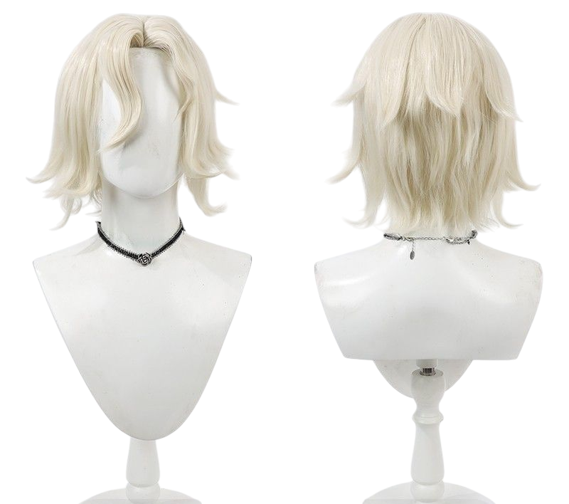 Light Gray Identity V Madame Red "Grand Duchesse" (Mary) Light Yellow Cosplay Wig with Scalp