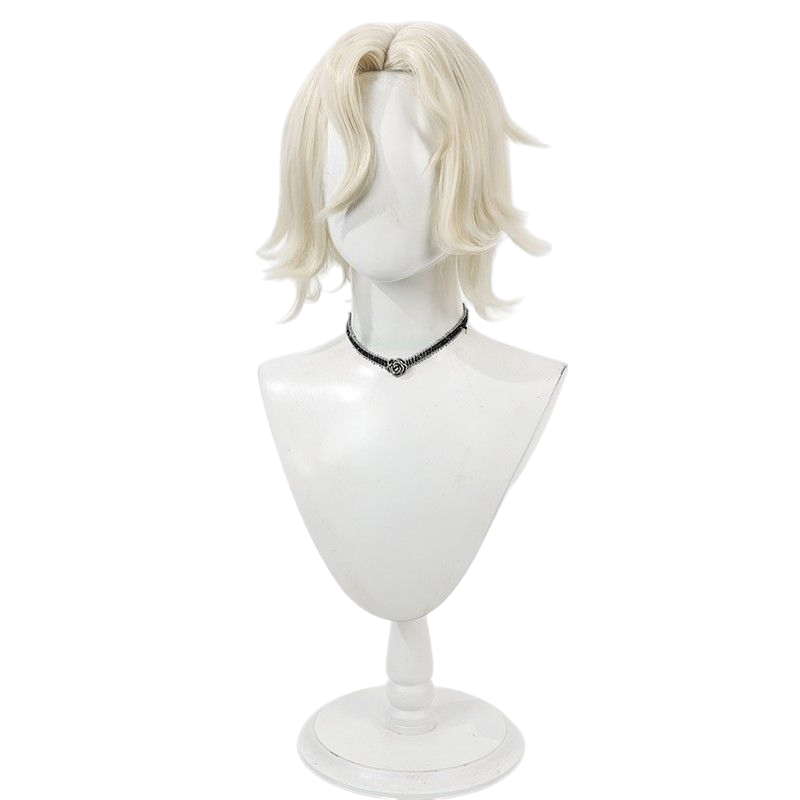 Light Gray Identity V Madame Red "Grand Duchesse" (Mary) Light Yellow Cosplay Wig with Scalp