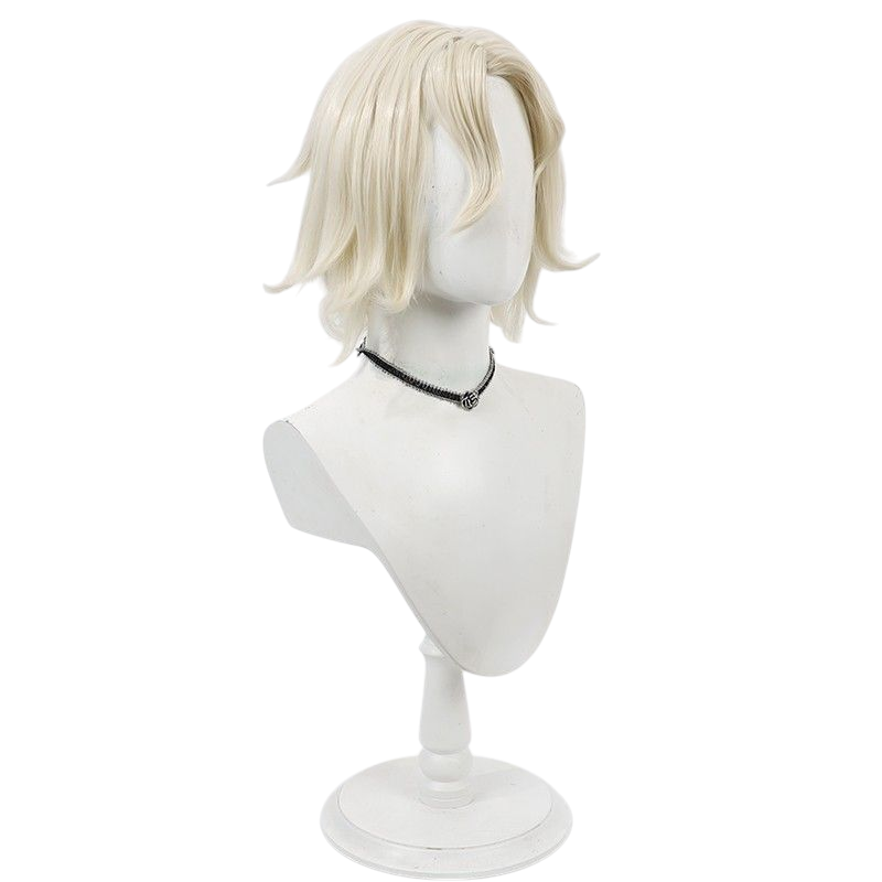 Light Gray Identity V Madame Red "Grand Duchesse" (Mary) Light Yellow Cosplay Wig with Scalp