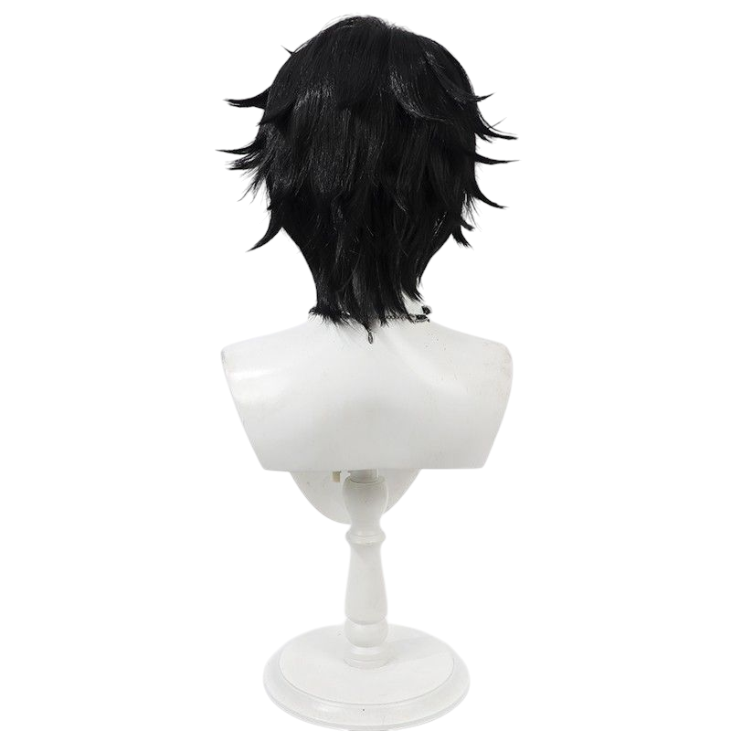 Light Gray Identity V Prospector "Norton Campbell" (Default) Black Flipped Cosplay Wig