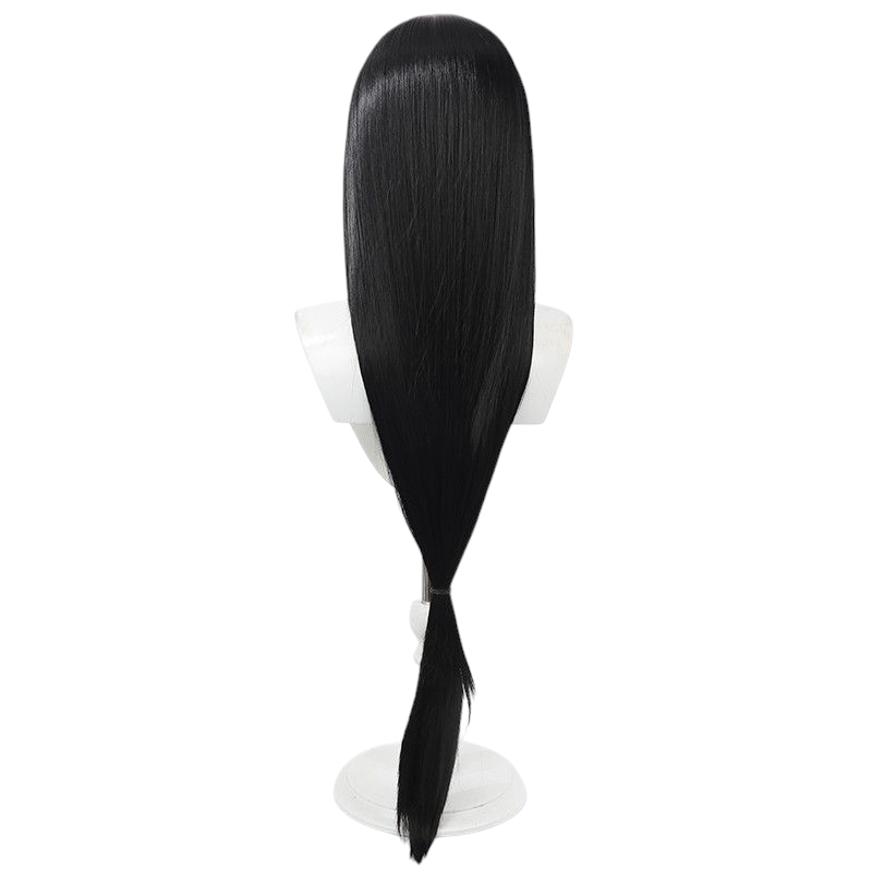 Light Gray Identity V Wu Chang "Canhua Lei" (Xie Bi'an) Black Long Cosplay Wig with Simulated Scalp