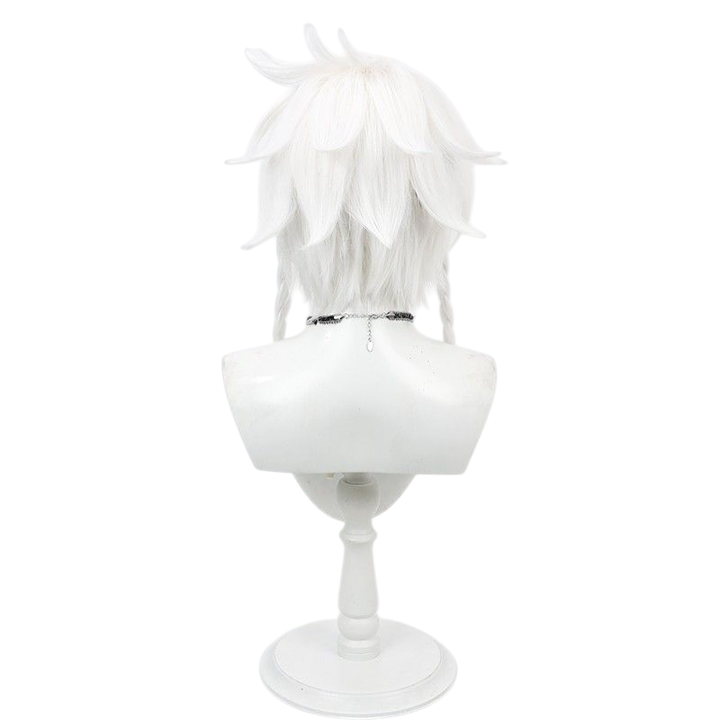 Lavender Identity V Seer "The White Prophet" (Truth Below) Cosplay Wig with Detachable Braid