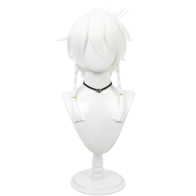 Lavender Identity V Seer "The White Prophet" (Truth Below) Cosplay Wig with Detachable Braid