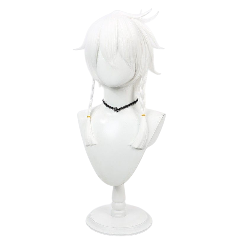 Lavender Identity V Seer "The White Prophet" (Truth Below) Cosplay Wig with Detachable Braid