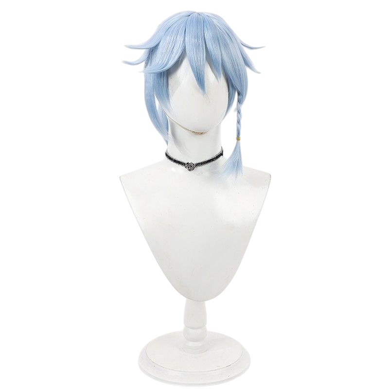 Lavender Identity V Prisoner "Qiu Chan" (Luca Balsa) High Ponytail Cosplay Wig with Scalp