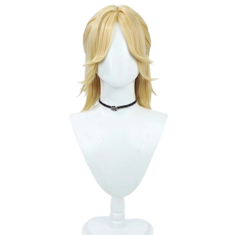 Light Gray Identity V Perfumer "Refiner" (Vera Nair) Purple Skin Yellow Cosplay Wig with Scalp