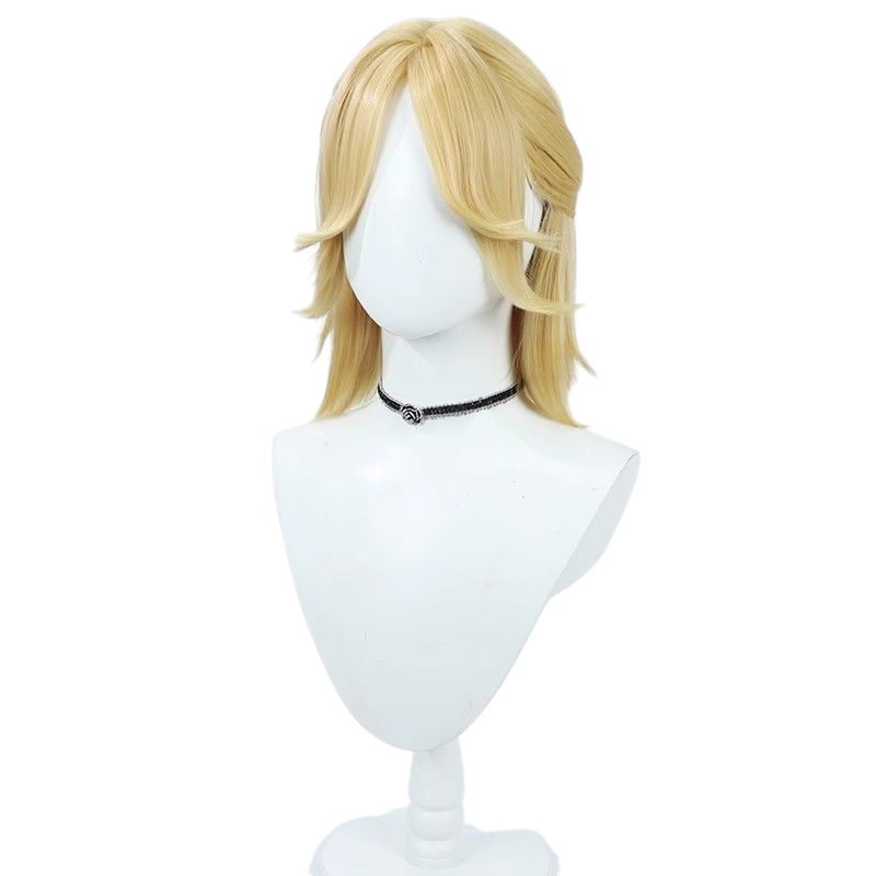 Light Gray Identity V Perfumer "Refiner" (Vera Nair) Purple Skin Yellow Cosplay Wig with Scalp