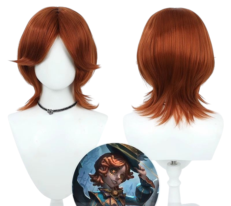 Saddle Brown Identity V Acrobat "Mike Morton" Cosplay Wig with Simulated Scalp