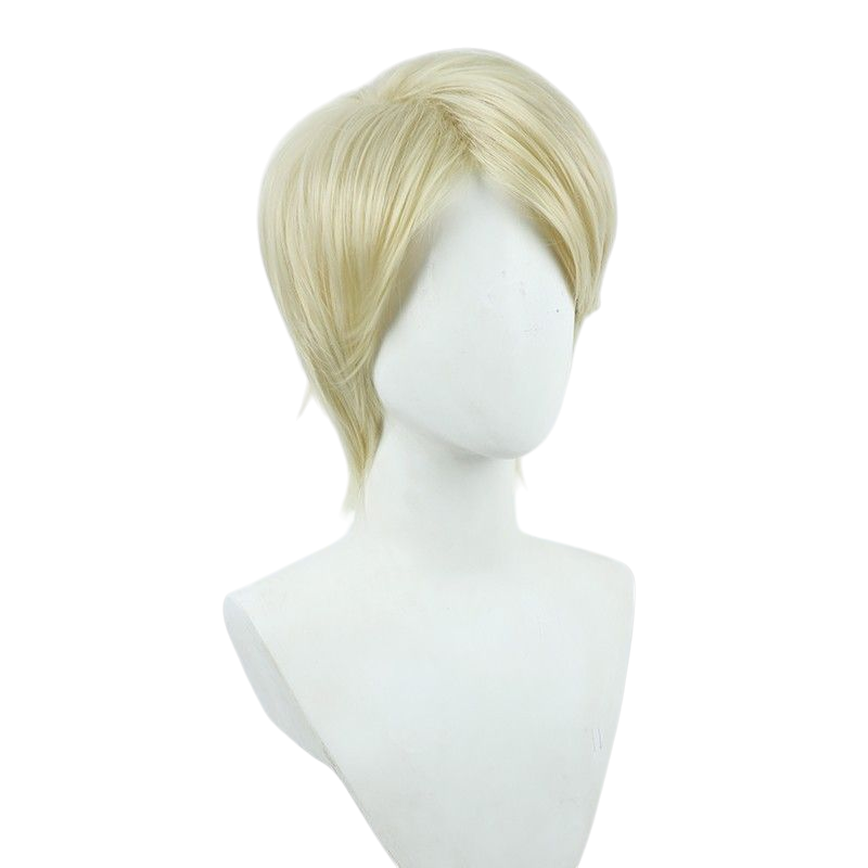 Light Gray Identity V Embalmer (Aesop Carl) Yellow Short Volumized Cosplay Wig