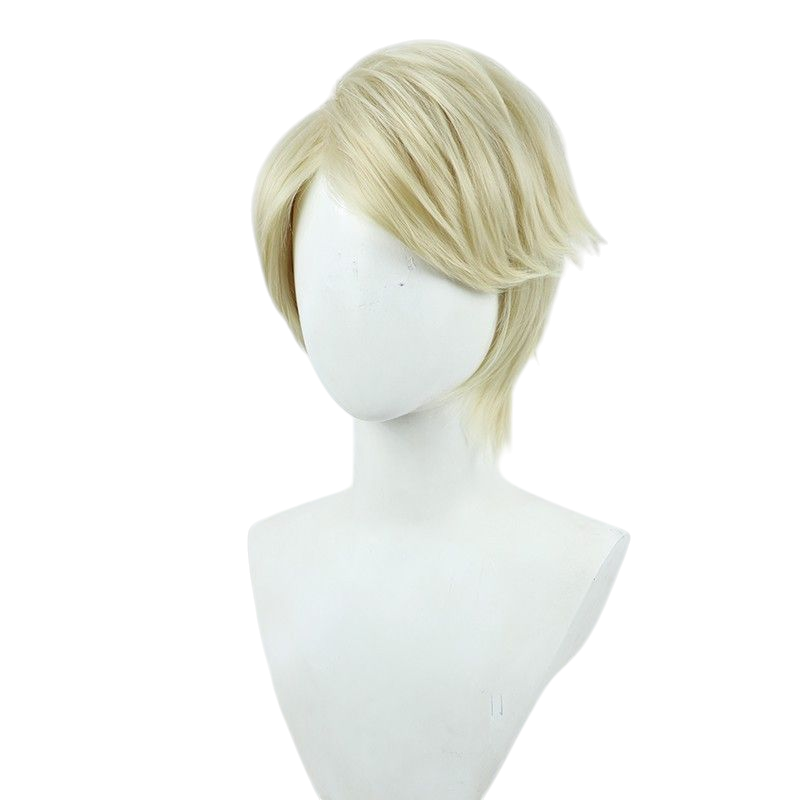 Light Gray Identity V Embalmer (Aesop Carl) Yellow Short Volumized Cosplay Wig