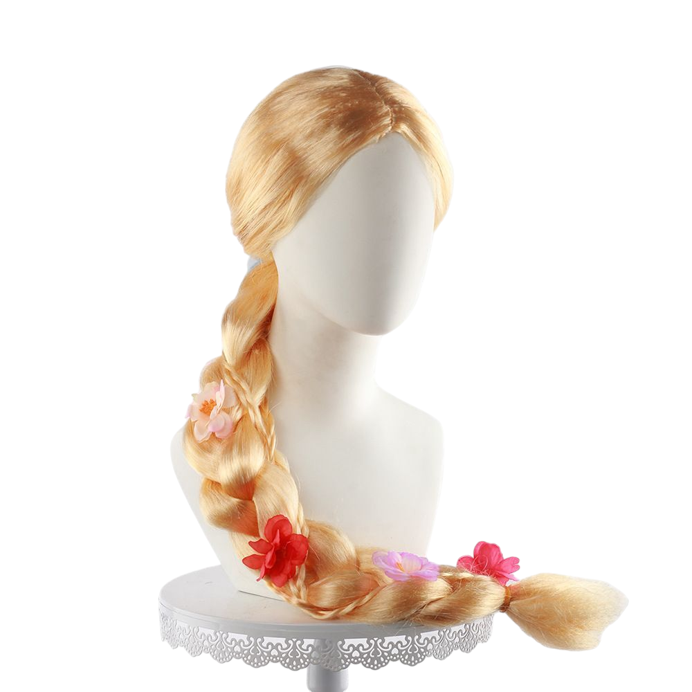 Rapunzel Kids Cosplay Wig - Disney's Tangled Princess Extra Long Braid (FEVERCOS)