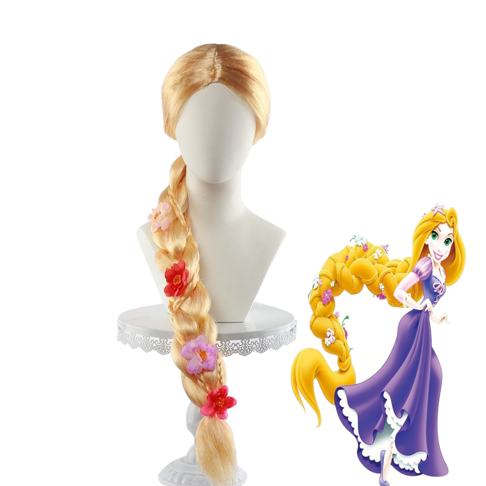 Rapunzel Kids Cosplay Wig - Disney's Tangled Princess Extra Long Braid (FEVERCOS)