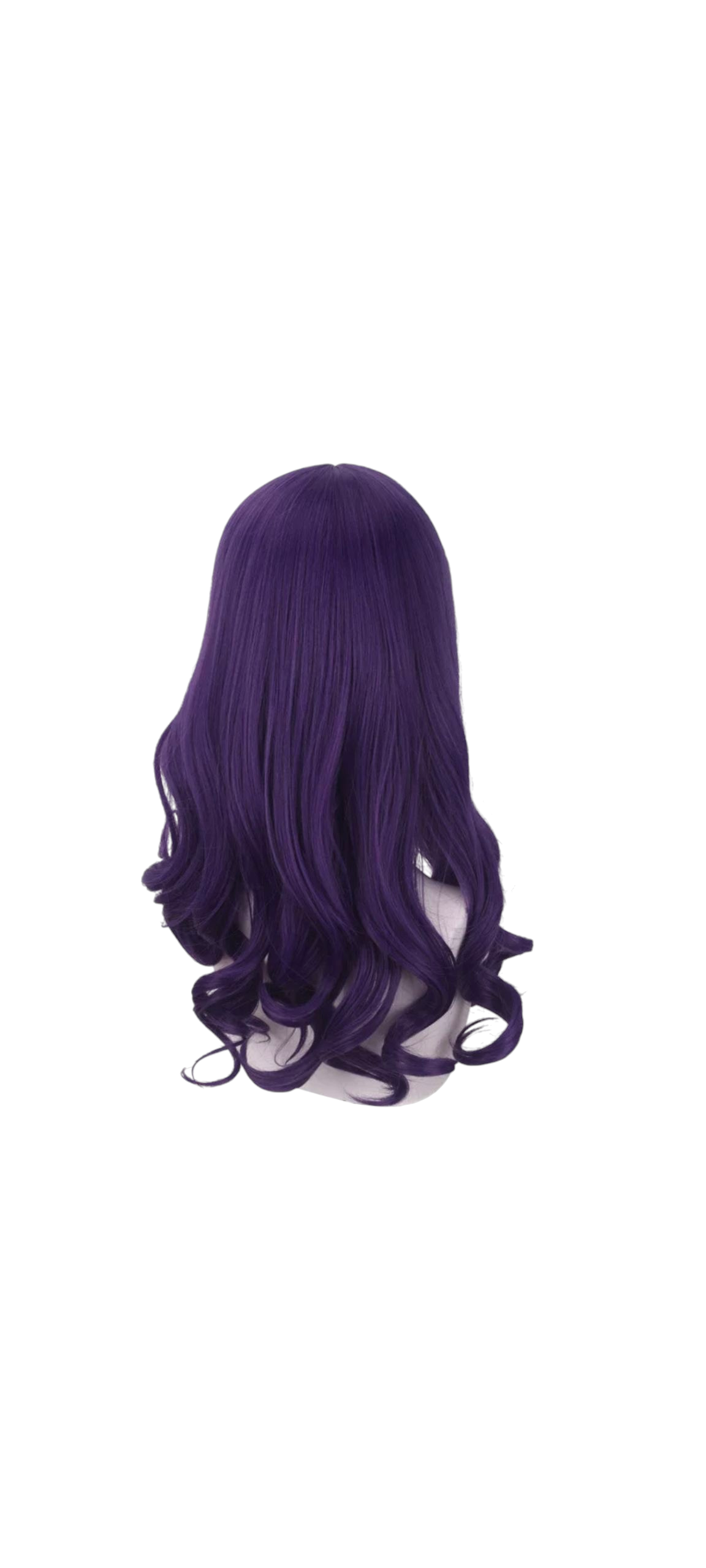 Dark Slate Gray Misato Katsuragi Cosplay Wig - Evangelion (EVA) Dark Purple Curls (FEVERCOS)