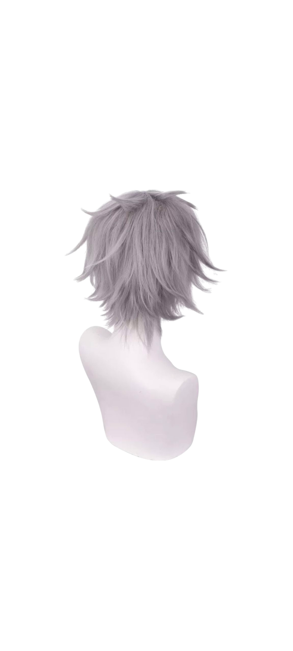 Light Gray Kaworu Nagisa Cosplay Wig - Evangelion (EVA) Silver Grey Fluffy (FEVERCOS)