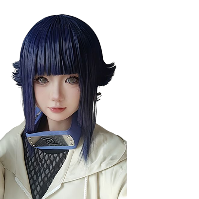Young Hinata Hyuga Cosplay Wig - Naruto Short Bob (FEVERCOS)