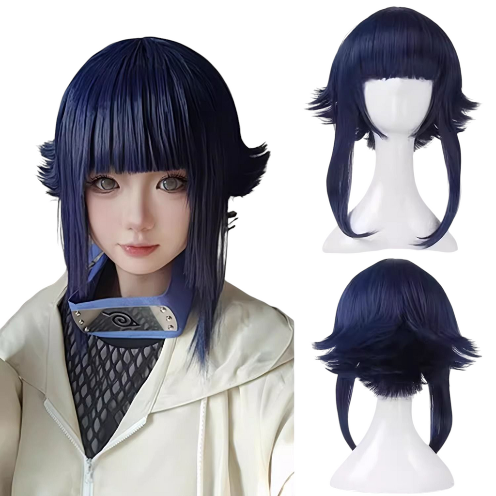 Young Hinata Hyuga Cosplay Wig - Naruto Short Bob (FEVERCOS)